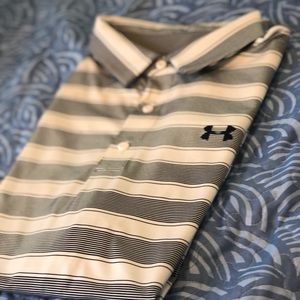 UA Performance Striped Polo